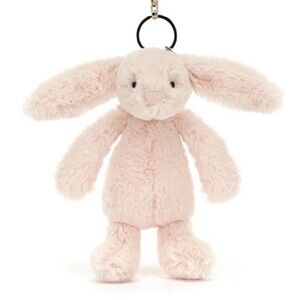 Jellycat AUTHENTIC Blush Bashful Bunny Bag Charm NWT